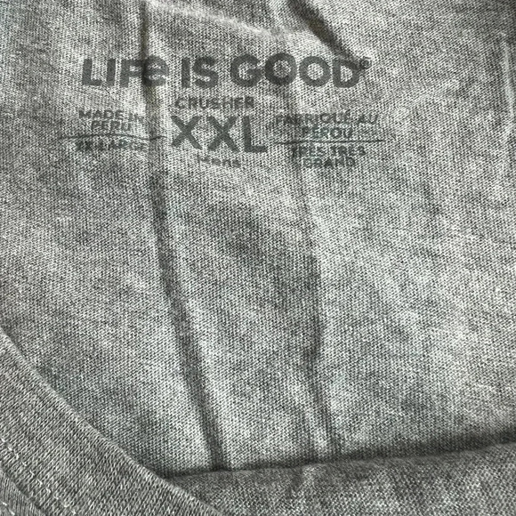 Life is Good “ This is How I Roll” Men’s Gray Shirt Size XXL - Picture 4 of 7